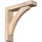 Ekena Millwork Thorton Block Smooth Bracket w/ Offset Brace, Douglas Fir, 3 1/2"W x 14"D x 14"H BKT0402X14X14THR05SDF - alternate 1
